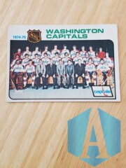 1974-75 O-Pee-Chee Washington Capitals Checklist #98