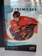 2009-10 Upper Deck Ice Premieres Acetate #136 Matt Pelech 886/999 Flames