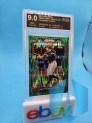 2021 Prizm Andrew Vaughn #48 /5 FIVE Forest GREEN Flash FCG 9.0 Chicago White Sox