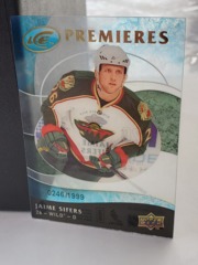 2009-10 Upper Deck Ice Premieres Acetate #105 Jaime Sifers 0246/1999 Wild