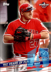 2019 Topps Opening Day Mike Trout 150 Years of Fun #YOF-25 - Los Angeles Angels