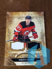 2020-21 NIKITA GUSEV UPPER DECK ARTIFACTS DUAL JERSEYS #31 DEVILS 071/175
