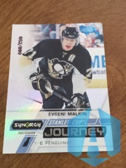 2020-21 UD Synergy Stanley Cup Journey #CJ-EM Evgeni Malkin 652/899