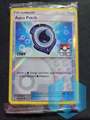 Aqua Patch - 119/145 - Reverse Holo - Staff 2017 Stamped SEALED Pack