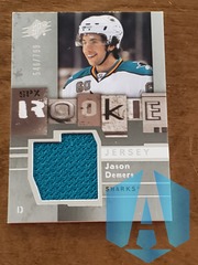 2009-10 SPx Sharks Hockey Card #132 Jason Demers Rookie 546/799