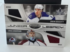 2010-11 Certified Junior Legacy Dual Jerseys 019/250 Craig Anderson Drew Doughty #19
