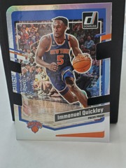 2023-24 Panini Donruss Immanuel Quickley #21 Die Cut 35/75 Press Proof Knicks