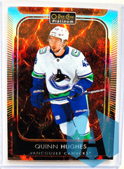 2021-22 O-Pee-Chee Platinum Hot Magma 326/499 Quinn Hughes #121
