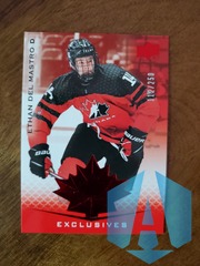 2021 Upper Deck Team Canada Juniors Exclusives 112/250 Ethan Del Mastro #29