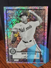 2021 Topps Chrome Platinum Anniversary Black & White #100 Seth Romero