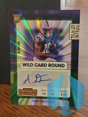 2021 Panini Contenders Ticket Wild Card Round Ashton Dulin #232 Rookie Auto RC