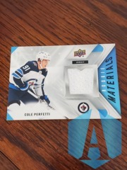 2021-22 Upper Deck Rookie Materials Cole Perfetti #RM-CP Winnipeg Jets