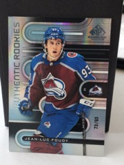 2022-23 Upper Deck SP Game Used Jean-Luc Foudy #223 Authentic Rookies RC 73/93 Avalanche
