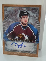 2007-08 Upper Deck Artifacts Auto-Facts Brad Richardson #AF-BR Auto Avalanche