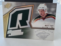 2005-06 SPX Rookie Jersey #153 Matt Foy 1672/1999 Wild