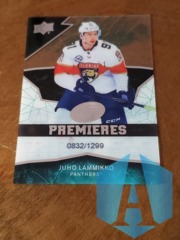 2018-19 Upper Deck Ice Rookie Premieres #55 Juho Lammikko 0832/1299 Florida Panthers