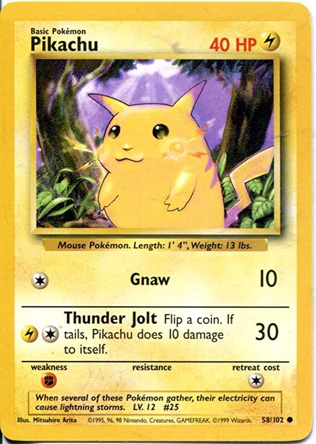 Pikachu - 58/102 - Common - Unlimited Edition