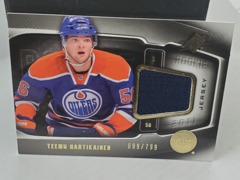 2011-12 SPx Rookie Jersey 099/799 Teemu Hartikainen #166 RC Oilers