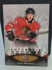2010-11 SP Game Used Edition Authentic Rookies 298/699 Evan Brophey #148