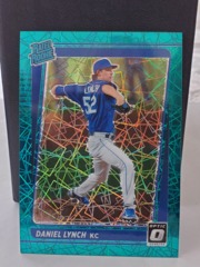 2021 Panini Donruss Optic Rated Teal Velocity Prizm 03/35 Daniel Lynch #125 Rookie RC