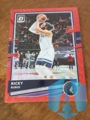 2020-21 Panini Donruss Prizm Ricky Rubio #138 Red Wave Optic