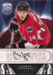 2009-10 Upper Deck Be a Player Signatures Chris Campoli #S-CA Auto Ottawa Senators