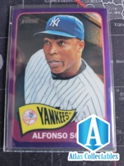 2014 TOPPS HERITAGE #THC-350 ALFONSO SORIANO PURPLE