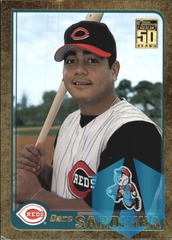 2001 Topps 50 Years Gold #T194 Dane Sardinha 0124/2001 Cincinnati Reds