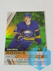 2022-23 Synergy #RJ-6 Jack Quinn Rookie Journey Home Green 126/249 Buffalo Sabres