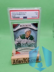 2020-21 UD PSA 7 Artifacts Ruby /399 Jason Robertson #170 Rookie RC