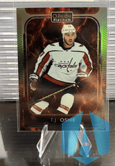 2021-22 O-Pee-Chee Platinum T.J. Oshie #158 Hot Magma 142/499 Washington Capitals
