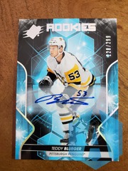 2019-20 SPx Rookies Tier 1 Auto 228/299 Teddy Blueger #80