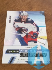 2020-21 UD Synergy Liam Foudy Rookie Journey #RJ-LF RC 293/899