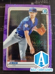 2020 Bowman Chrome Purple Shimmer Parallel #BCP-231 Ryan Jansen Chicago Cubs /250