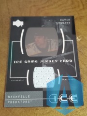 2000-01 Upper Deck Ice Game Jersey David Legwand #JC-DL