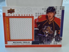 2009-10 Upper Deck Big Playmakers Jersey 55/75 Michael Frolik #BP-MF Panthers