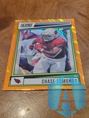 2022 Panini Score #148 Chase Edmonds Orange Lava Parallel 323/599