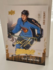 2009-10 Upper Deck MVP Gold Script 085/100 Colby Armstrong #283 Thrashers
