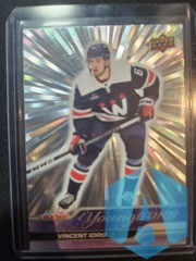 2023-24 Upper Deck Series 1 Young Guns Outburst Silver Vincent Iorio RC #224