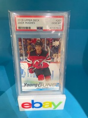 Jack Hughes Upper Deck 2019-20 Young guns PSA 10