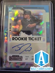 2021 Contenders Rookie Ticket Auto RC /23 Jose Devers Miami #186
