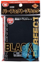 KMC Standard Perfect Fit Black 80ct Sleeves - Topload