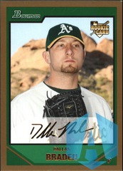 2007 Bowman Draft Gold Dallas Braden #BDP35