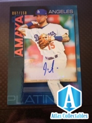 2020 Bowman Platinum JACOB AMAYA AUTO TOP-5 /150 BLUE