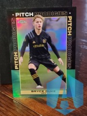 2021 Topps Chrome MLS Pitch Prodigies Aqua 144/299 Bryce Duke #181