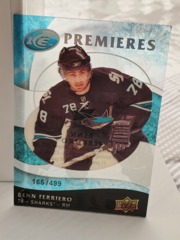 2009-10 Upper Deck Ice Premieres #158 Benn Ferriero 165/499 Acetate Sharks