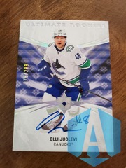 2020-21 Ultimate Collection Rookies 078/299 Olli Juolevi Tier 1 #152 Rookie Auto