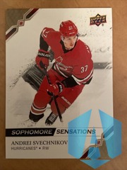2019-20 Upper Deck Sophomore Sensations #SO-5 Andrei Svechnikov - Carolina