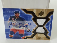 2006-07 SPx Rookie Auto Dual Jersey 0621/1299 Nigel Dawes #181 Rangers