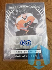 2021-22 Black Diamond Cam Atkinson Rookie Sparkling Scripts Auto SC-CA